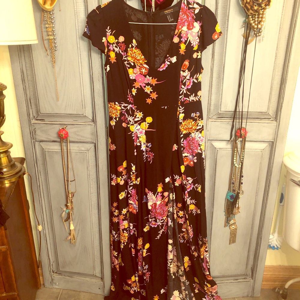 V neck maxi